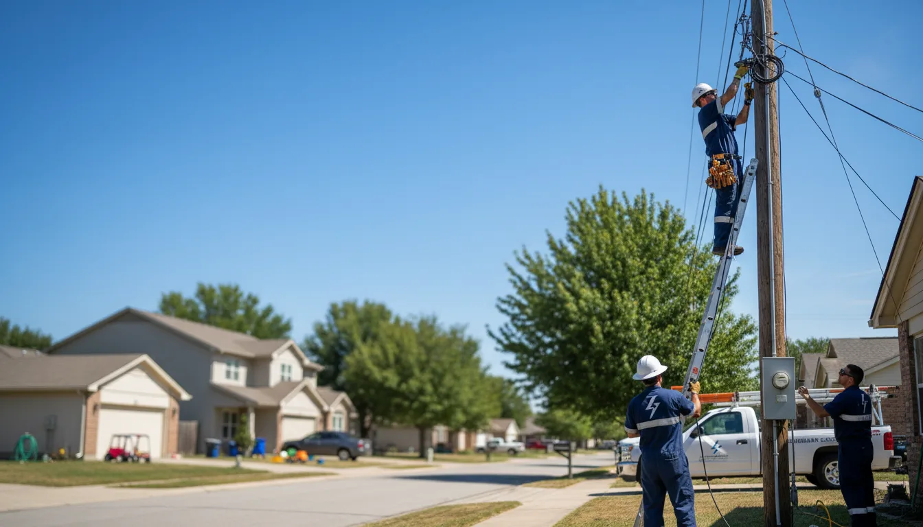 Residential electrician providing installation services in Baxter, IA